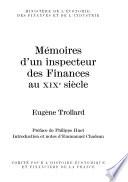 Mémoires d'un inspecteur des finances au XIXe siècle