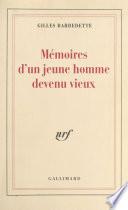 Mémoires d'un jeune homme devenu vieux