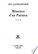 Mémoires d'un Parisien