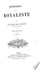 Mémoires d'un royaliste