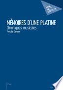 Mémoires d'une platine
