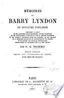 Mémoires de Barry Lyndon, du royaume d'Irlande