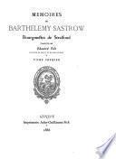 Memoires de Barthelemy Sastrow