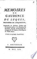 Mémoires de Gaudence de Luques