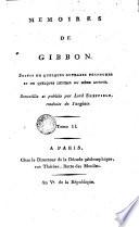 Mémoires de Gibbon, 2