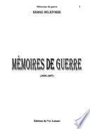 Mémoires de guerre