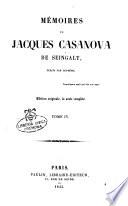 Mémoires de Jacques Casanova de Seingalt