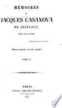 Mémoires de Jacques Casanova de Seingalt