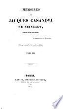 Memoires de Jacques Casanova de Seingalt Tome III