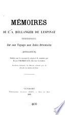 Memoires de L.A. Bellanger de Lespinay