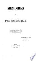 Mémoires de l'Académie d'Arras