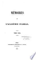 Mémoires de l'Académie d'Arras