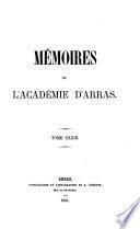 Memoires de l'academie d'Arras
