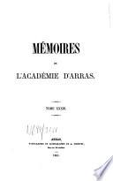 Mémoires de l'Académie d'Arras