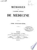 Mémoires de l'Académie de médecine