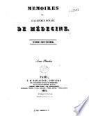 Mémoires de l'Académie de médecine