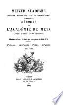 Mémoires de l'Académie de Metz