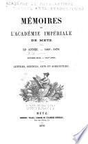 Mémoires de l'Académie de Metz