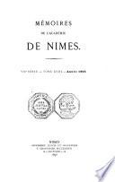 Mémoires de l'Académie de Nîmes