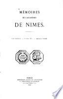 Mémoires de l'Académie de Nîmes