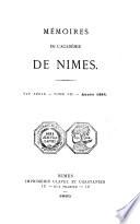 Mémoires de l'Académie de Nîmes