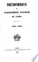 Mémoires de l'Académie de Nîmes