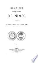 Mémoires de l'Académie de Nîmes