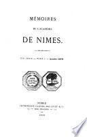 Mémoires de l'Académie de Nîmes