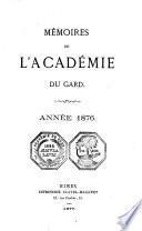 Mémoires de l'Académie de Nîmes