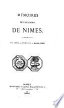 Mémoires de l'Académie de Nîmes