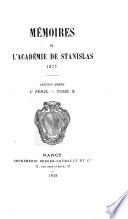 Mémoires de l'Académie de Stanislas