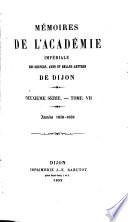 Mémoires de l'Académie des sciences, arts et belles lettres de Dijon
