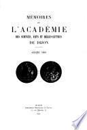 Mémoires de l'Académie des sciences, arts et belles lettres de Dijon