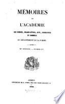 Mémoires de l'Académie des Sciences, Belles-Lettres, Arts, Agriculture et Commerce du Département de la Somme