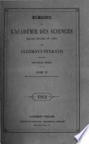 Memoires de l'Académie des sciences, belles-lettres et arts de Clermont-Ferrand