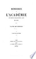 Mémoires de l'Académie des sciences, belles-lettres et arts de Lyon