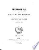 Mémoires de l'Académie des Sciences de l'Institut de France