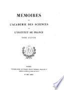 Mémoires de l'Académie des sciences de l'Institut de France