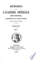 Mémoires de l'Académie des sciences inscriptions et belles-lettres de Toulouse
