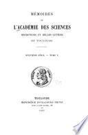 Mémoires de l'Académie des sciences, inscriptions et belles-lettres de Toulouse