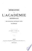 Mémoires de l'académie des sciences, lettres et arts d'Arras
