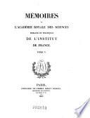 Mémoires de l'Académie des Sciences Morales et Politiques de l'Institut de France