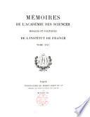 Mémoires de l'Académie des sciences morales et politiques de l'Institut de France