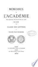 MEMOIRES DE L'ACADEMIE