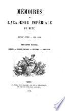 Mémoires de l'Académie impériale de Metz