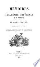 Mémoires de l'Académie impériale de Metz