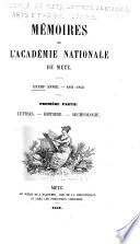 Mémoires de l'Académie impériale de Metz
