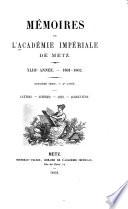Mémoires de l'Académie impériale de Metz