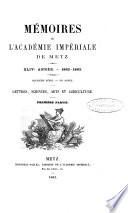 Mémoires de l'Académie impériale de Metz