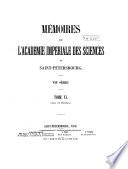 Mémoires de l'Academie impériale des sciences de St.-Pétersbourg